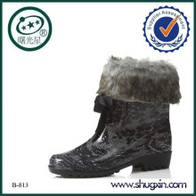 waterproof boots flat heel platform boots B-813